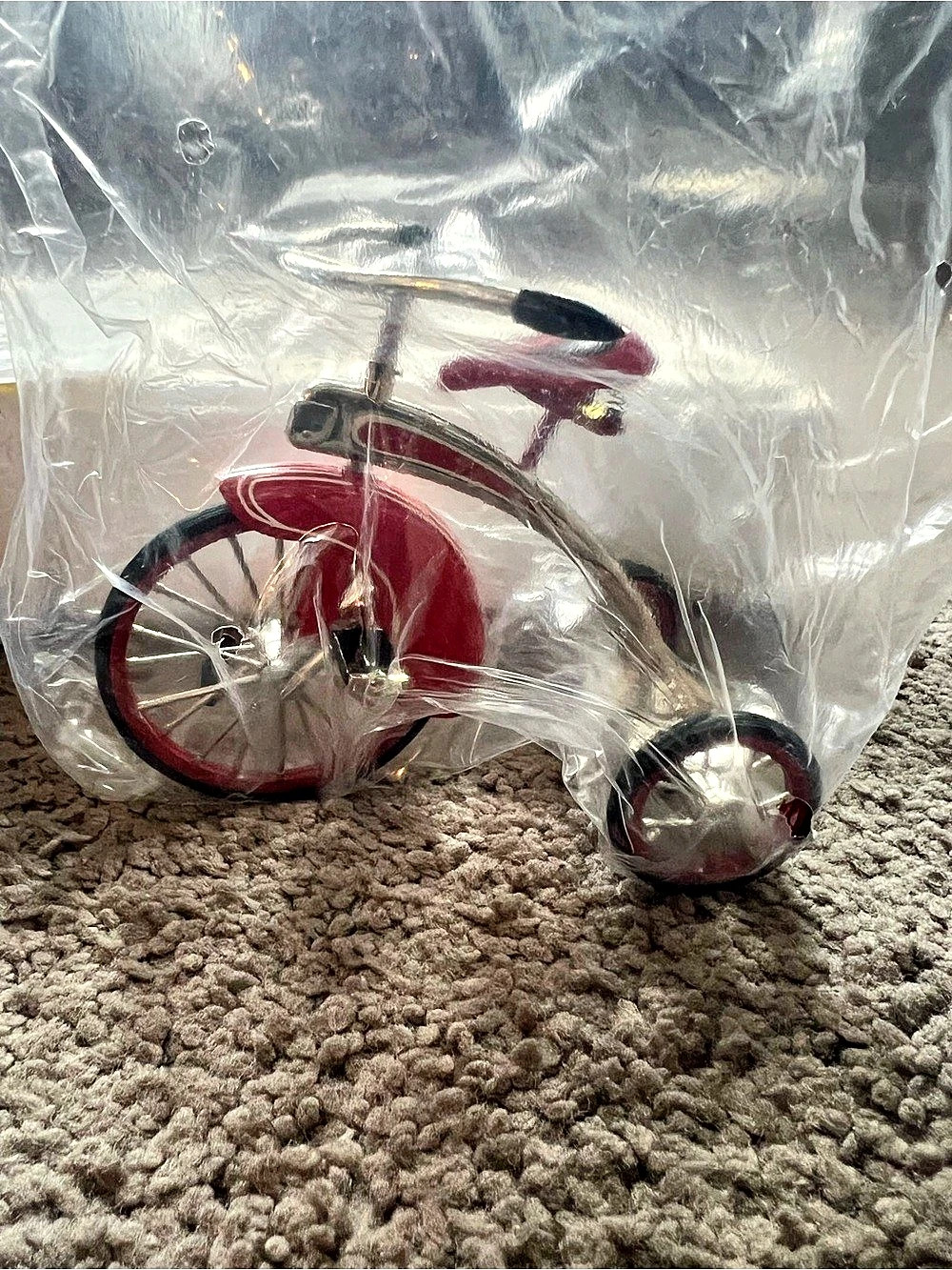 Kiddle Car Sidewalk Cruisers Collection Red Miniature Bicycle Set NWT